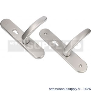 Ami VHB 250/50/1-378 senioren veiligheids Rotaveer kruk-kruk langschildgarnituur SKG** ovaal omkeer VHB deurkruk 378 Rota 250/50/1 profielcilinder PC 72 omkeer F1 en deurkruk 378 Rota profielcilinder PC 72 omkeer deurdikte 38-42 - S10900882 - afbeelding 1