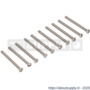 Ami patentschroef met zaagsnede RVS M5x90 mm voldraad set 10 stuks - S10900184 - afbeelding 3