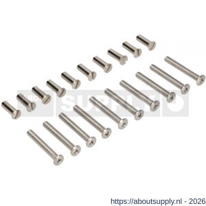 Ami patentbout compleet met huls RVS M6x53 mm schroef en huls RVS set 10 stuks - S10900212 - afbeelding 2