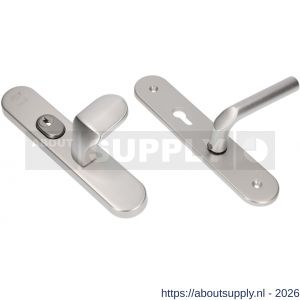 Ami VHB 250/15-145 KT senioren veiligheids knop-kruk langschildgarnituur SKG*** kerntrekbeveiliging ovaal omkeer VHB 250/50/15 kerntrek KT 72 omkeer knop 145 en deurkruk 369 F1 deurdikte 38-42 mm 2G - S10901259 - afbeelding 1