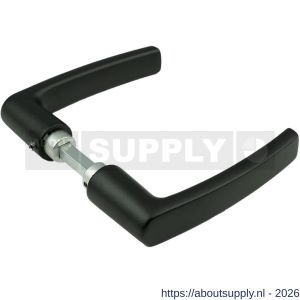 Ami 332/125 deurkruk aluminium deurdikte 38-42 mm zwart RAL 9005 structuur finish - S10900336 - afbeelding 1