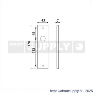 Ami 178/43 kortschild aluminium blind F1 - S10900537 - afbeelding 5