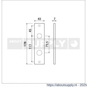 Ami 178/43 kortschild aluminium RC 22,5-73.5 F1 - S10900542 - afbeelding 5