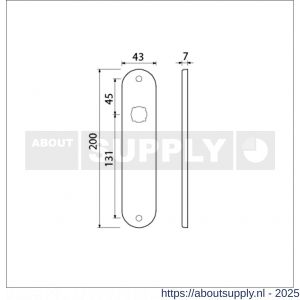 Ami 200/1/7 langschild aluminium blind F1 - S10900612 - afbeelding 5