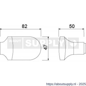 Ami 145 deurknop aluminium Varo F1 - S10900266 - afbeelding 5