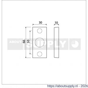 Ami 65/30 smalrozet aluminium gegoten krukgat R6,5 hartafstand 50 mm F1 - S10900493 - afbeelding 2