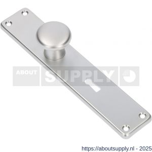 Ami 212/41 RH knoplangschild aluminium knop 160/50 vast langschild 212/41 RH rondhoek sleutelgat SLG 56 F1 - S10900749 - afbeelding 4