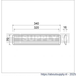 Ami EP 990 tochtklep aluminium F1 met 4 schroeven SPS 3.5x13 mm - S10900088 - afbeelding 5