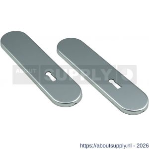 Ami 177/1 Klik kortschild aluminium zonder krukgat sleutelgat SLG 56 F1 - S10900530 - afbeelding 1