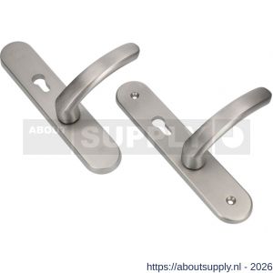 Ami VHB 250/50/1-378 senioren veiligheids Rotaveer kruk-kruk langschildgarnituur SKG** Archi Design ovaal omkeer VHB deurkruk 378 Rota 250/50/1 profielcilinder PC 72 omkeer Irox deurdikte 38-42 mm - S10900881 - afbeelding 1