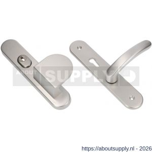 Ami VHB 250/15-90/83-378 KT senioren veiligheids Rotaveer duwer-kruk langschildgarnituur SKG*** kerntrekbeveiliging ovaal omkeer VHB 250/50/15 kerntrek KT 72 omkeer deurduwer 90/83 rechts en deurkruk 378 Rota profielcilinder PC - S10901105 - afbeelding 1