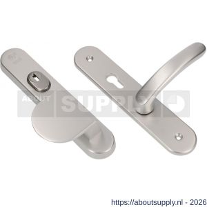 Ami VHB 250/15-90/83-378 KT senioren veiligheids Rotaveer duwer-kruk langschildgarnituur SKG*** kerntrekbeveiliging ovaal omkeer VHB 250/50/15 kerntrek KT 72 omkeer deurduwer 90/83 links en deurkruk 378 Rota profielcilinder PC - S10901104 - afbeelding 1