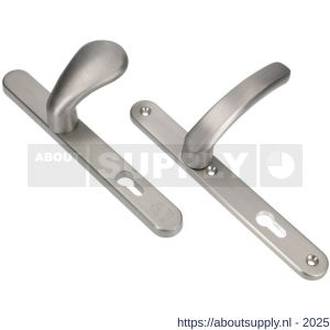 Ami VHB 257/32/2-173-378 veiligheids Rotaveer knop-kruk smalschildgarnituur SKG** Archi Design ovaal VHB knop 173 Rota 257/32/2 profielcilinder PC 72 Irox en deurkruk 378 Rota 257/32/2 profielcilinder PC 72 deurdikte 53-57 mm - S10901582 - afbeelding 4