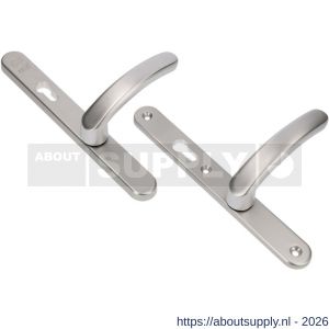 Ami VHB 257/32/2-378 veiligheids Rotaveer kruk-kruk smalschildgarnituur SKG** ovaal VHB deurkruk 378 Rota 257/32/2 profielcilinder PC 92 omkeer F1 deurdikte 63-67 mm - S10901596 - afbeelding 1