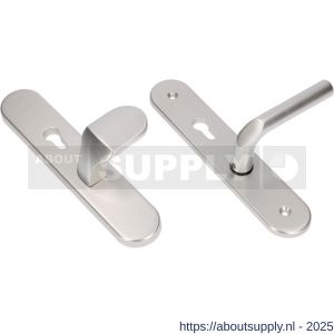 Ami VHB 250/50/1-145 senioren veiligheidsvoordeur-knoplangschildgarnituur SKG** ovaal omkeer VHB 250/50/1 profielcilinder PC 72 omkeer Varo knop 145 en deurkruk 369 F1 deurdikte 38-42 mm 2G - S10900858 - afbeelding 4
