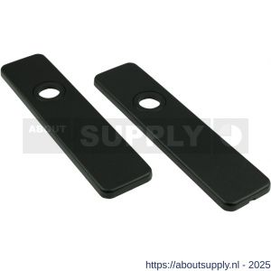 Ami 185/44 Klik kortschild aluminium blind zwart RAL 9005 structuur finish - S10900602 - afbeelding 4