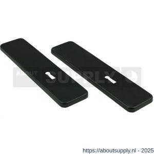Ami 185/44 Klik kortschild aluminium zonder krukgat sleutelgat SLG 56 zwart RAL 9005 structuur finish - S10900608 - afbeelding 5