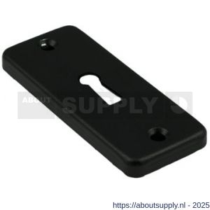 Ami 4 RH sleutelrozet aluminium rechthoek sleutelgat SLG zwart - S10900485 - afbeelding 5
