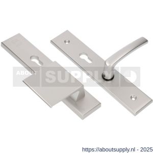 Ami VHB 251/50-90/80 senioren veiligheidsvoordeur-duwerlangschildgarnituur SKG** omkeer VHB 251/50 profielcilinder PC 72 omkeer deurduwer 90/80 links F2 en profielcilinder PC 72 omkeer deurkruk 332 deurdikte 38-42 mm - S10900836 - afbeelding 4