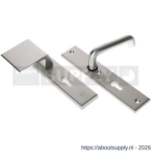 Ami VHB 251/50-90/80 veiligheidsvoordeur-duwerlangschildgarnituur SKG*** VHB 251/50 profielcilinder PC 72 deurduwer 90/80 links F1 profielcilinder PC 72 en deurkruk 356 deurdikte 53-57 mm - S10900976 - afbeelding 1