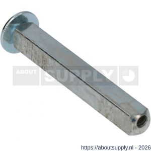 Ami wisselquickstift met aanslag 8x66 mm deurdikte 38-42 mm - S10900260 - afbeelding 1