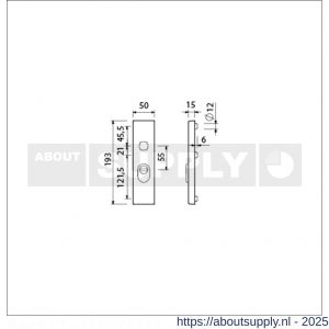 Ami VHB 193/15 KT veiligheidskortschild SKG*** kerntrekbeveiliging buitenkortschild 193/15 KT 55 F2 - S10901381 - afbeelding 5