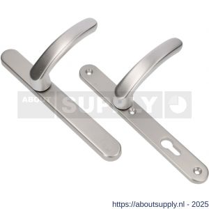 Ami VHB 257/32/2-378 veiligheids Rotaveer kruk-kruk smalschildgarnituur SKG** ovaal VHB deurkruk 378 Rota 257/32/2 blind F1 en deurkruk 378 Rota 257/32/2 profielcilinder PC 72 deurdikte 53-57 mm - S10901599 - afbeelding 4