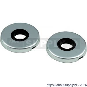 Ami Klik rond afdekrozet aluminium Archi Design krukgat Irox RVS look - S10900449 - afbeelding 1