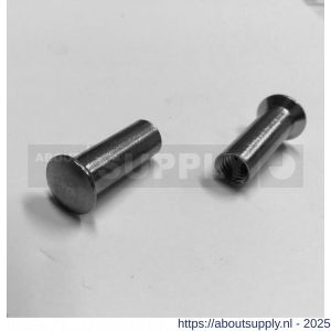 Ami patentbouthuls messing vernikkeld M6x21 mm zonder zaagsnede set 10 stuks - S10900200 - afbeelding 4