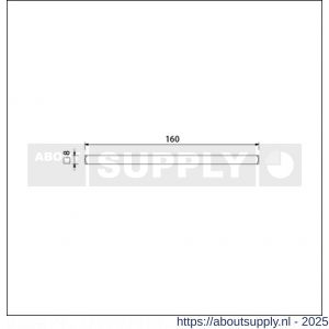 Ami deurkruk stift vierkant vol 8x160 mm - S10900169 - afbeelding 4