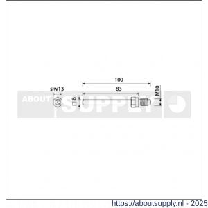 Ami gelagerde wissel Quickstift 8x100 mm (8x83) - S10900241 - afbeelding 3