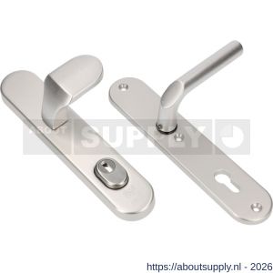 Ami VHB 250/15-145 KT veiligheids knop-kruk langschildgarnituur SKG*** kerntrekbeveiliging ovaal VHB 250/50/15 kerntrek KT 92 knop 145 en deurkruk 369 profielcilinder PC 92 F1 deurdikte 38-42 mm - S10901255 - afbeelding 1