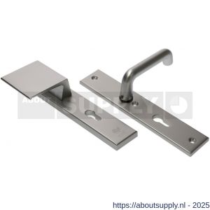 Ami VHB 251/50-90/80 veiligheidsvoordeur-duwerlangschildgarnituur SKG*** VHB 251/50 profielcilinder PC 72 deurduwer 90/80 links F1 profielcilinder PC 72 en deurkruk 356 deurdikte 38-42 mm - S10900979 - afbeelding 3