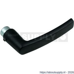 Ami 332/125 deurkruk gatdeel aluminium M6 zwart RAL 9005 structuur finish - S10901773 - afbeelding 1