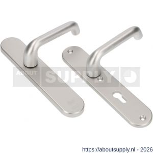 Ami VHB 250/50/1-386 veiligheids Rotaveer kruk-kruk langschildgarnituur SKG*** ovaal VHB 386 Rota 250/50/1 blind profielcilinder PC 72 F1 deurdikte 53-57 mm - S10901229 - afbeelding 1