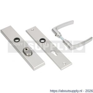 Ami VHB 251/15 KT veiligheidslangschild SKG*** kerntrekbeveiliging VHB 251/50/15 buiten kerntrek KT 55 en binnen profielcilinder PC 55 met deurkruk 332 F1 deurdikte 38-42 mm - S10901493 - afbeelding 1