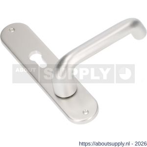 Ami LS 200/1/7-386 kruk-kruk garnituur deurkruk 386 Rota langschild 200/1/7 profielcilinder PC 72 omkeer F1 - S10900125 - afbeelding 1