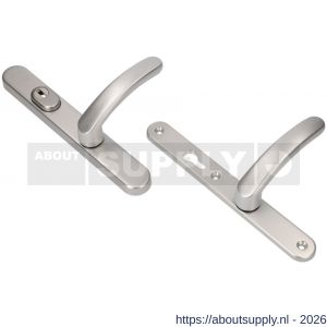 Ami VHB 257/37/2-378 KT veiligheids Rotaveer kruk-kruk smalschildgarnituur SKG*** kerntrekbeveiliging ovaal VHB deurkruk 378 Rota 257/37/2 kerntrek KT 92 omkeer F1 deurdikte 53-57 mm - S10901658 - afbeelding 1