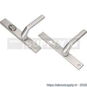 Ami VHB 251/37-379 KT veiligheids Rotaveer kruk-kruk smalschildgarnituur SKG*** kerntrekbeveiliging VHB en deurkruk 379 Rota 251/32 kerntrek KT 92 omkeer en deurkruk 379 Rota 251/32 profielcilinder PC 92 omkeer F1 deurdikte - S10901622 - afbeelding 1