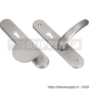 Ami VHB 250/50/1-90/83-378 senioren veiligheids Rotaveer duwer-kruk langschildgarnituur SKG** Archi Design ovaal omkeer VHB 250/50/1 profielcilinder PC 72 omkeer deurduwer 90/83 links en deurkruk 378 Rota Irox deurdikte 38-42 mm - S10900813 - afbeelding 1