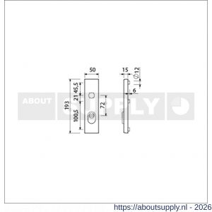 Ami VHB 193/15 KT veiligheidskortschild SKG*** kerntrekbeveiliging buitenkortschild 193/15 kerntrek KT 72 F1 - S10901380 - afbeelding 2
