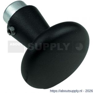 Ami 160/50 knopkruk gatdeel aluminium M6 zwart RAL 9005 structuur finish - S10900421 - afbeelding 1