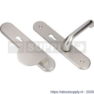 Ami VHB 250/50/1-90/83-386 senioren veiligheids Rotaveer duwer-kruk langschildgarnituur SKG** ovaal omkeer VHB 250/50/1 profielcilinder PC 72 omkeer deurduwer 90/83 links en deurkruk 386 Rota deurdikte 53-57 mm F1 - S10901138 - afbeelding 1