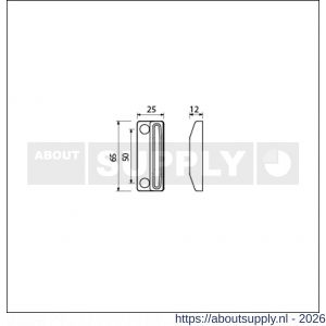 Ami sluitplaat vlak Zamac - S10901686 - afbeelding 2