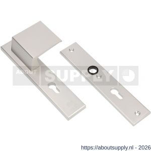 Ami VHB 251/50-90/80 veiligheidsvoordeur-duwerlangschildgarnituur SKG*** VHB 251/50 profielcilinder PC 55 deurduwer 90/80 rechts F1 profielcilinder PC 55 zonder deurkruk deurdikte 38-42 mm - S10900972 - afbeelding 1