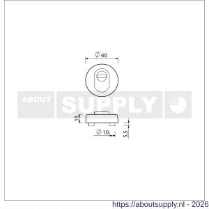 Ami VHB rond rozet KT veiligheidsrozet SKG*** buitenrozet rond 15 mm KT F1 - S10901553 - afbeelding 2