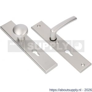 Ami VHB 251/50-169/50 veiligheidsvoordeur-knoplangschildgarnituur SKG*** VHB 251/50 knop 169/50 buiten en binnen profielcilinder PC 85 deurkruk 332 F1 deurdikte 38-42 mm - S10901075 - afbeelding 1