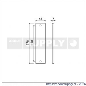 Ami 178/43 kortschild aluminium geheel blind F1 - S10900543 - afbeelding 2