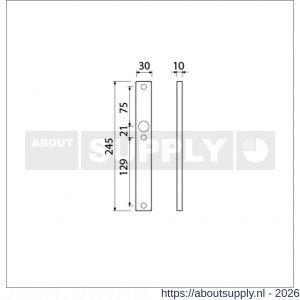Ami 245/30 smalschild aluminium blind R5,5 F1 - S10900770 - afbeelding 2