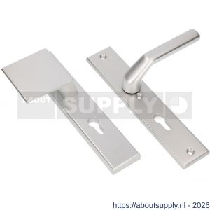 Ami VHB 251/50-90/80-379 veiligheidsvoordeur duwer-kruk Rotaveer langschildgarnituur SKG*** VHB 251/50 profielcilinder PC 72 deurduwer 90/80 links F1 en deurkruk 379 Rota 251/50 profielcilinder PC 72 deurdikte 38-42 mm - S10901017 - afbeelding 1